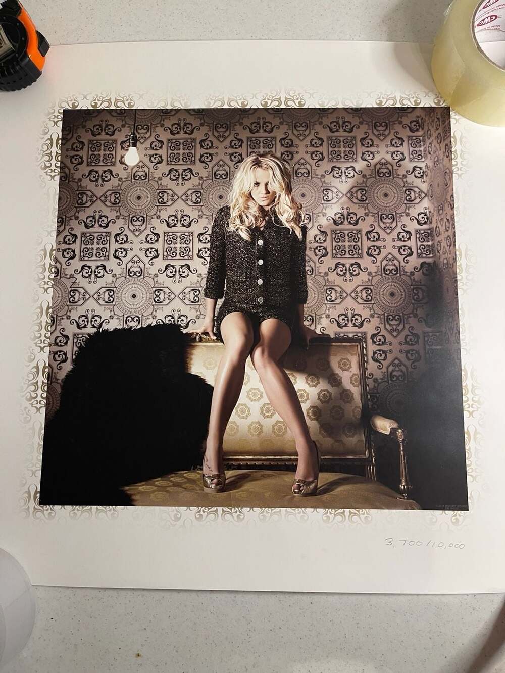 Britney Spears Femme Fatale Limited Edition Lithograph Print number 3,700/10,000